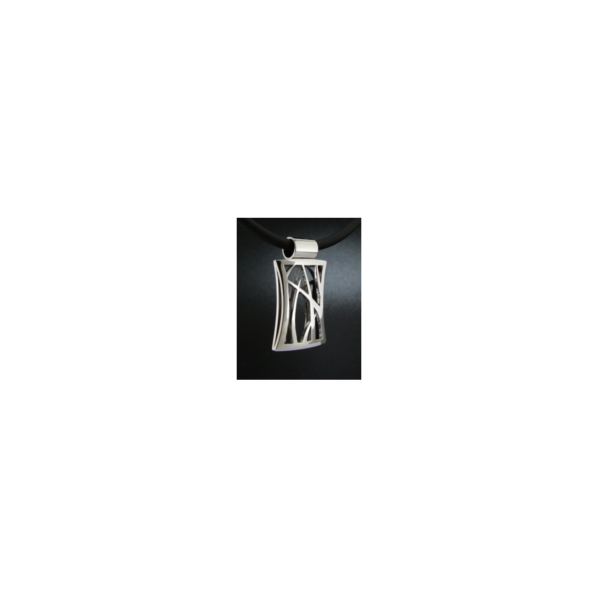 Small Reeds Pendant with tube bail