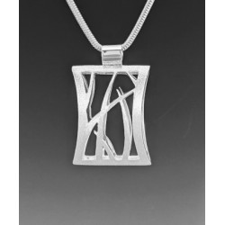 Large Hourglass Reeds Pendant