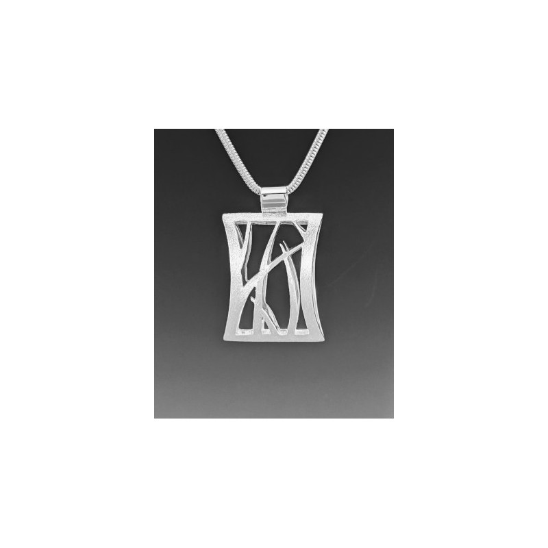 Large Hourglass Reeds Pendant