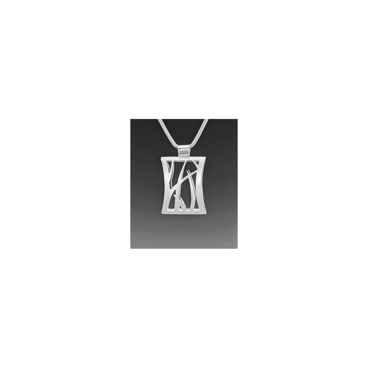 Large Hourglass Reeds Pendant