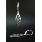 Small Flat Reeds Earrings - polished