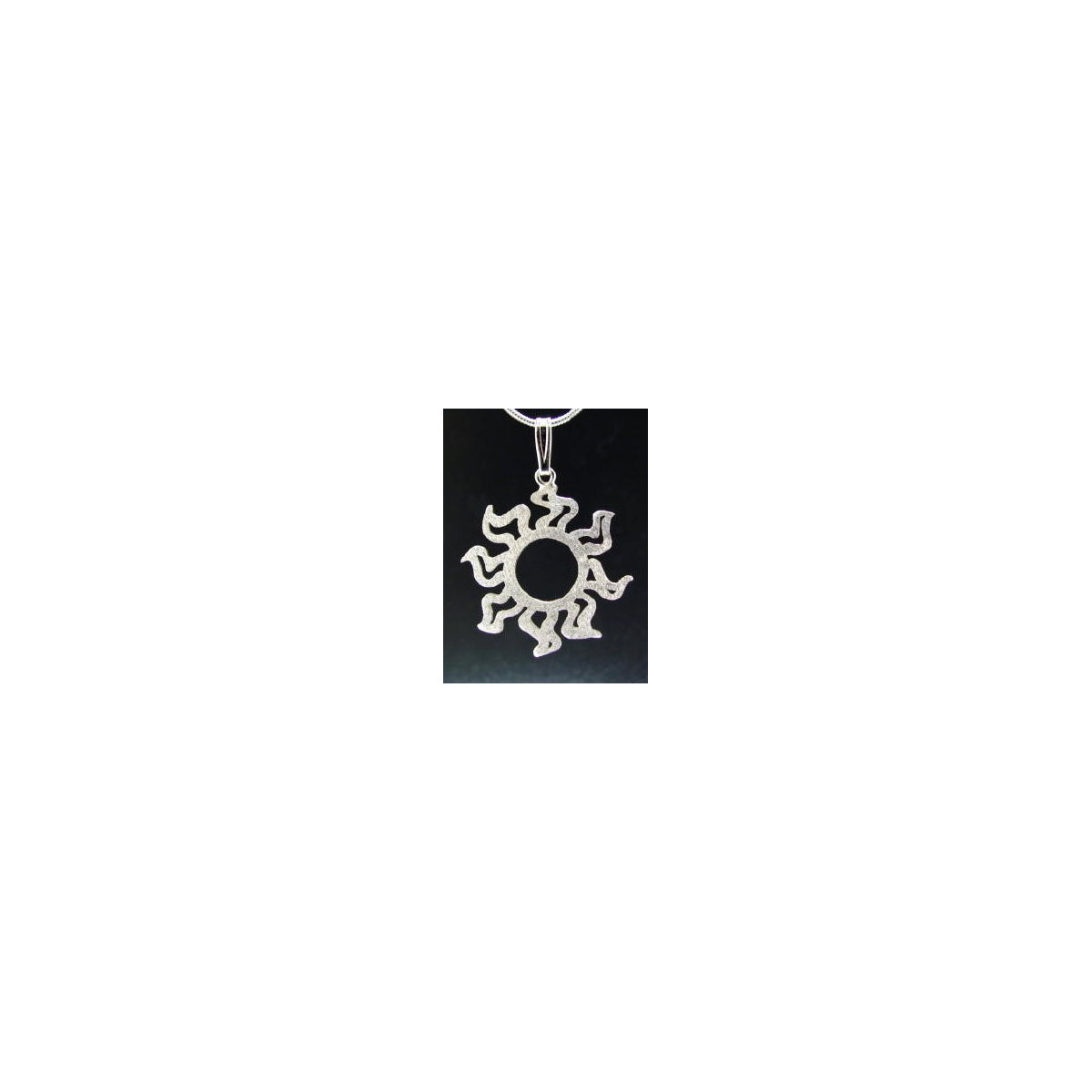 Medium Flat Sunshine Pendant - frost