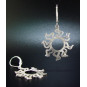 Medium Flat Sunshine Earrings - frost