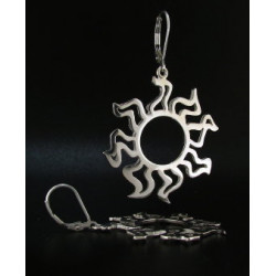 Large Flat Sunshine Earrings