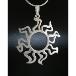 Large Flat Sunshine Pendant
