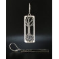 Large Long Tree Earrings, Engraved