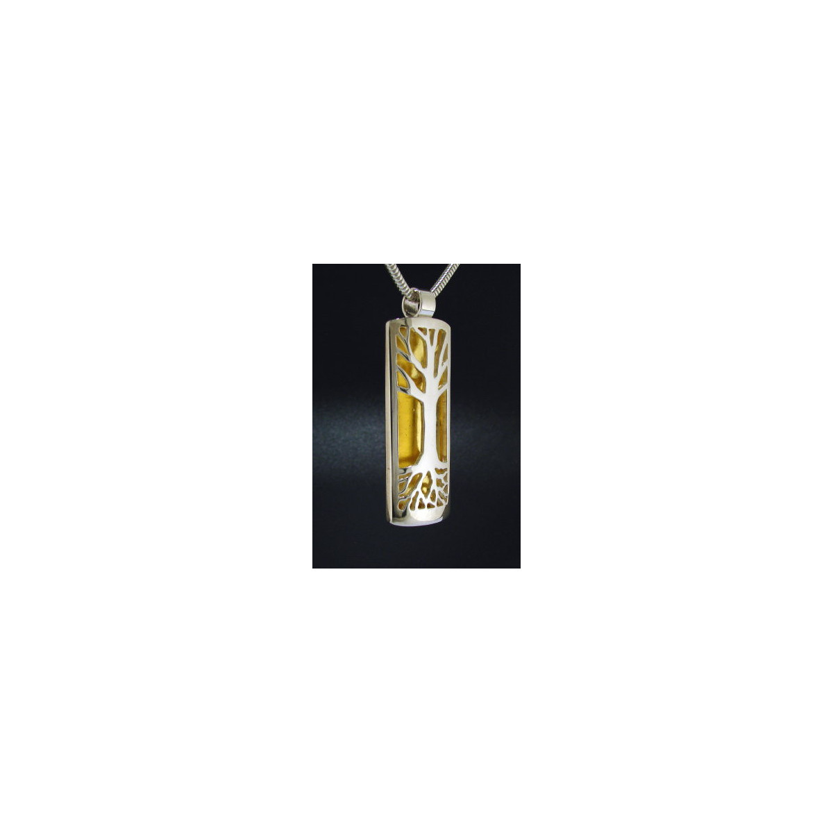 Large Tree-of-Life Pendant with 24k Gold