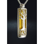 Large Tree-of-Life Pendant with 24k Gold