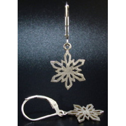 F114 - Small Snowflake Earrings