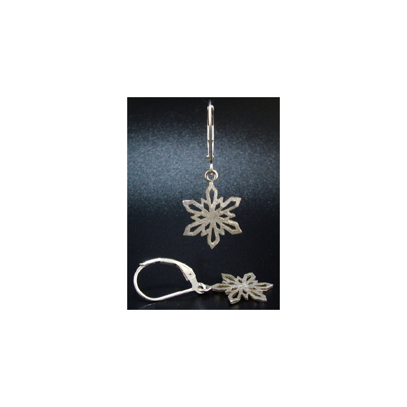 F114 - Small Snowflake Earrings
