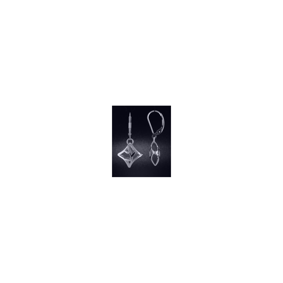 Small Puffed Vines Earrings