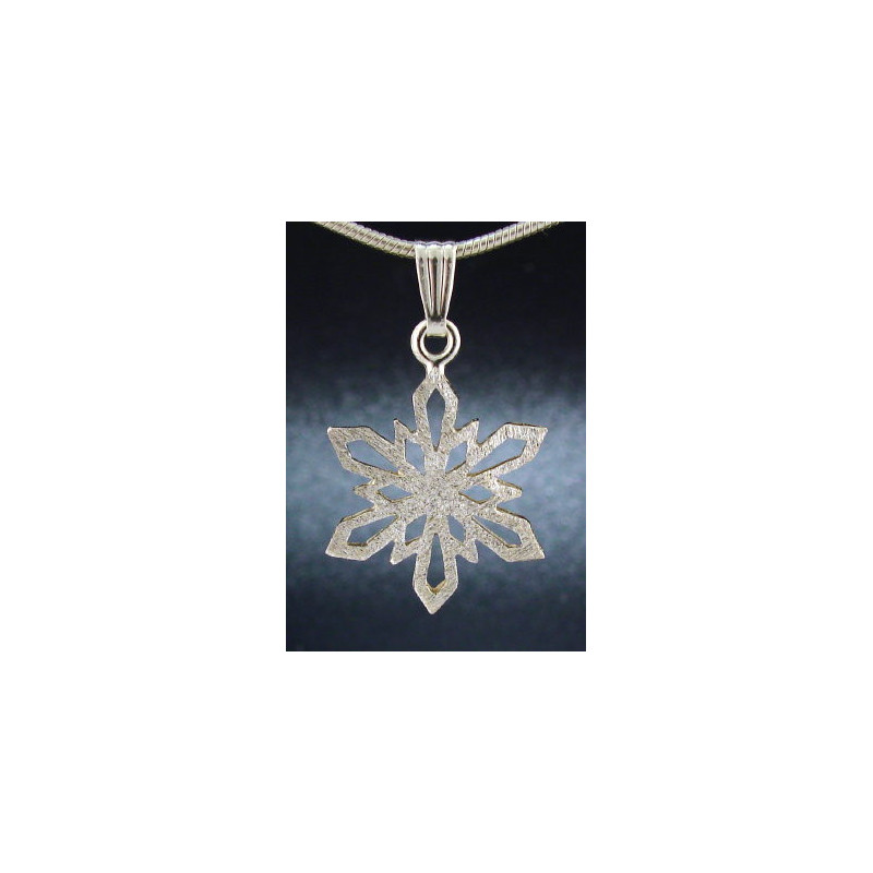 F114 - Small Snowflake Necklace