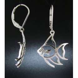 Small Domed Angelfish Earrings