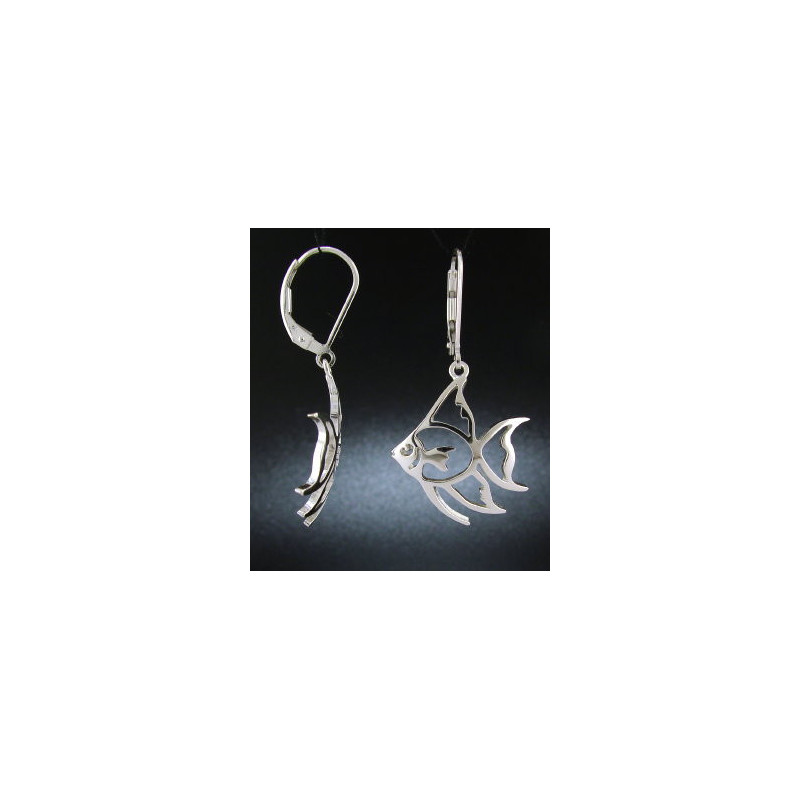 Small Domed Angelfish Earrings