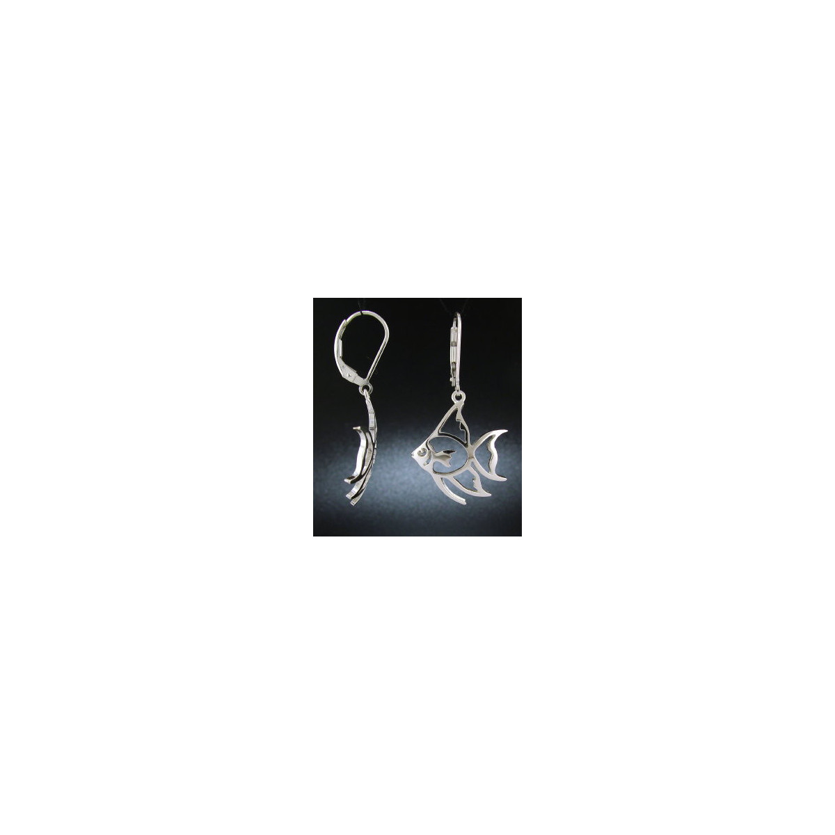 Small Domed Angelfish Earrings