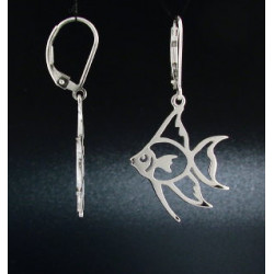 Small Flat Angelfish Earrings