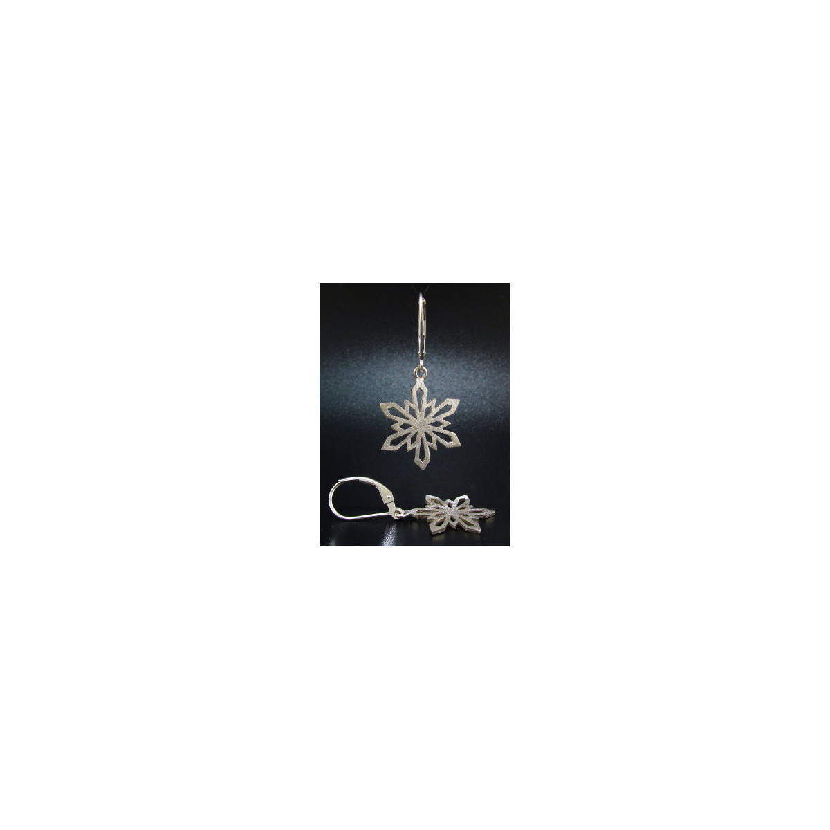 F114 - Medium Snowflake Earrings
