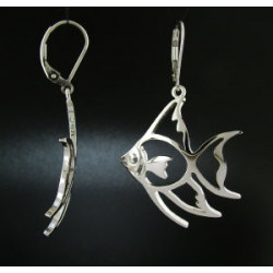 Medium Domed Angelfish Earrings