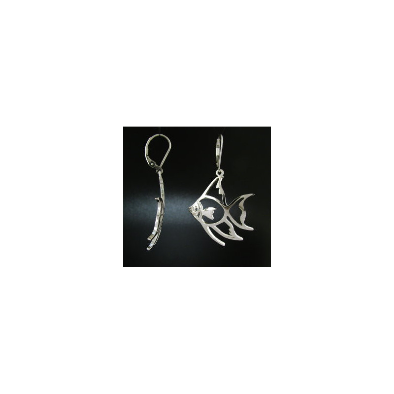 Medium Domed Angelfish Earrings