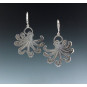 Large Flat Octopus Earrings
