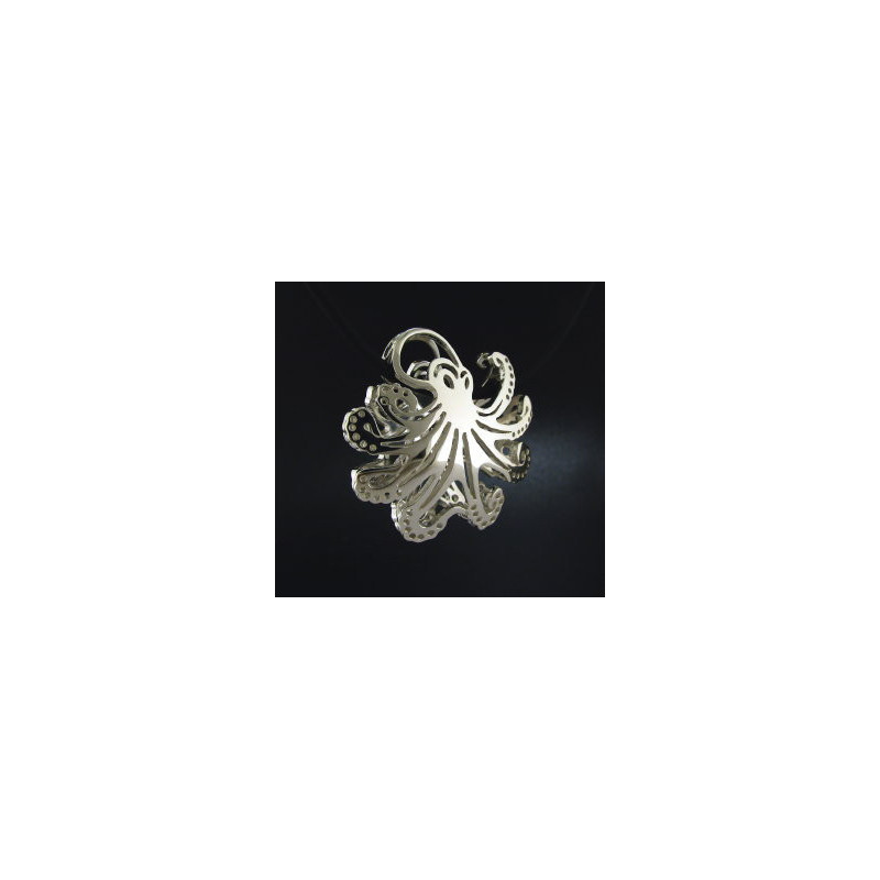 Large Puffed Octopus Pendant