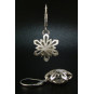 F114 - Medium Puffed Snowflake Earrings