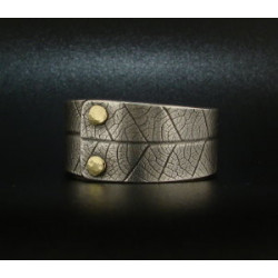 Heavy Gauge Leaf Embossed Ring