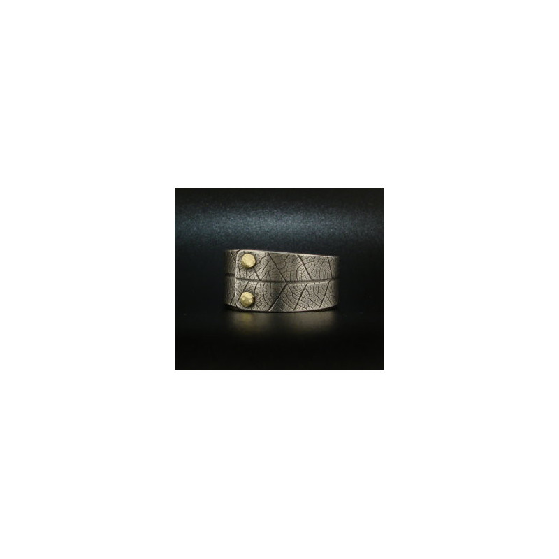 Heavy Gauge Leaf Embossed Ring
