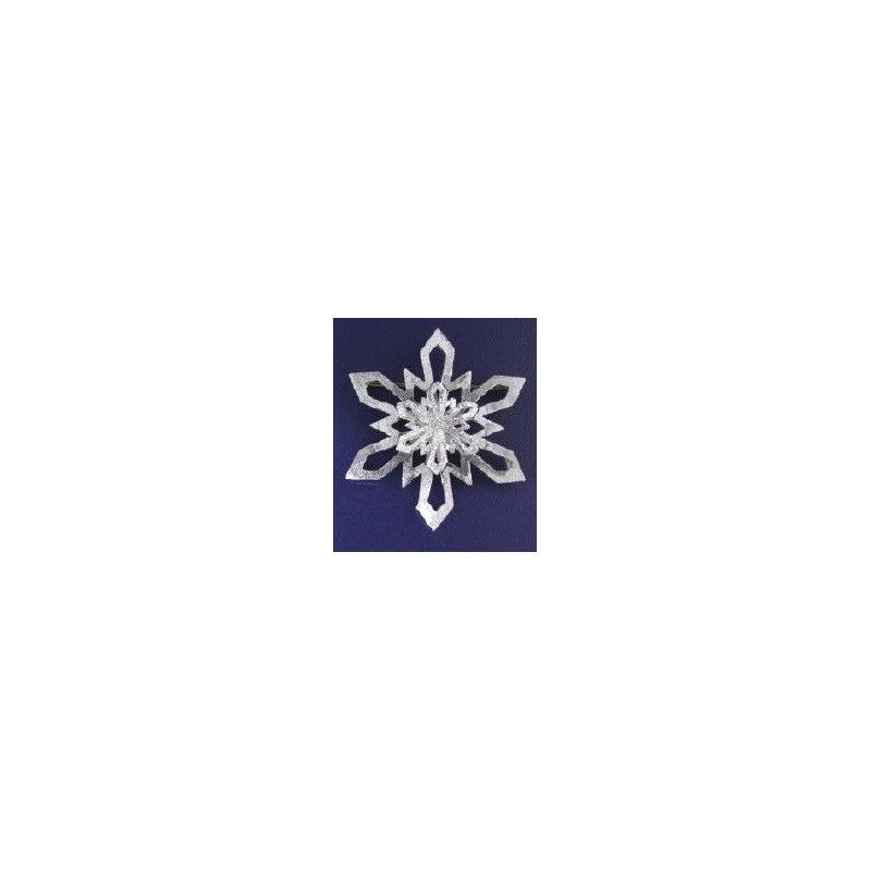 F114 - Large Double Snowflake Pin