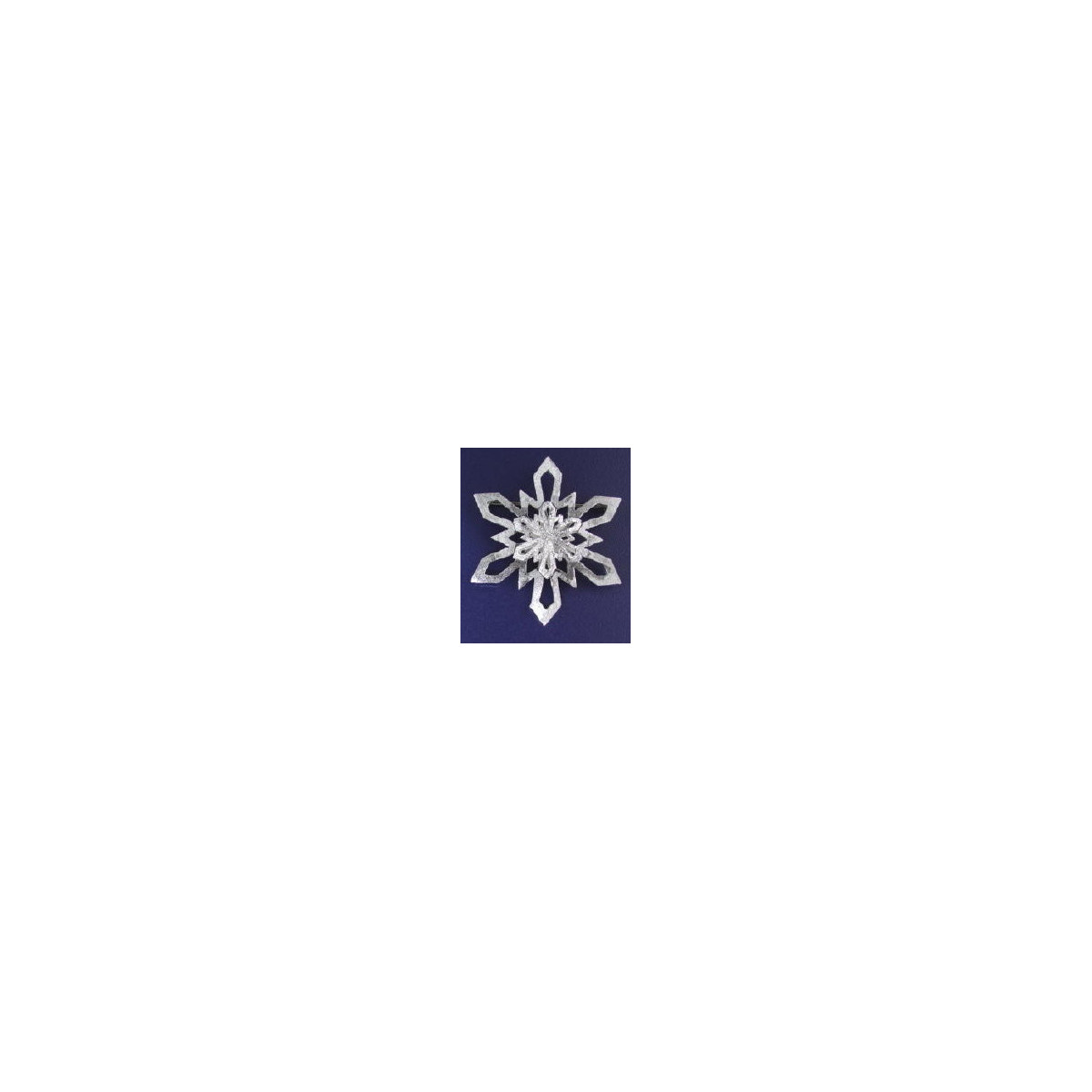 F114 - Large Double Snowflake Pin