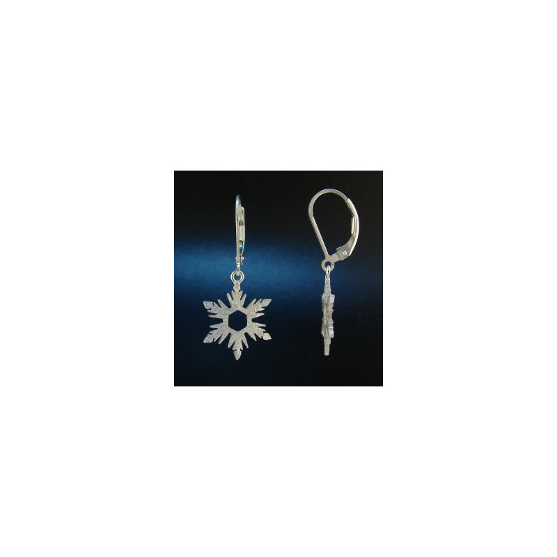 F135 - Small Snowflake Earrings
