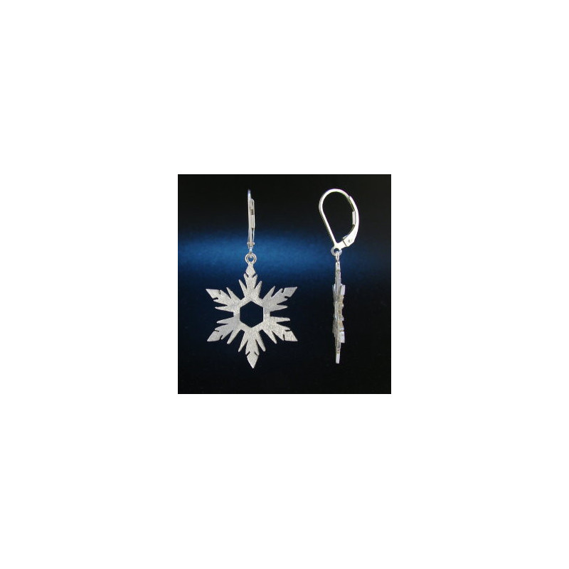 F135 - Medium Snowflake Earrings