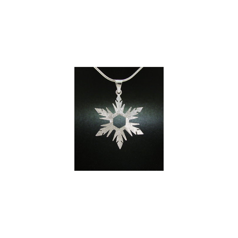 F135 - Medium Snowflake Necklace