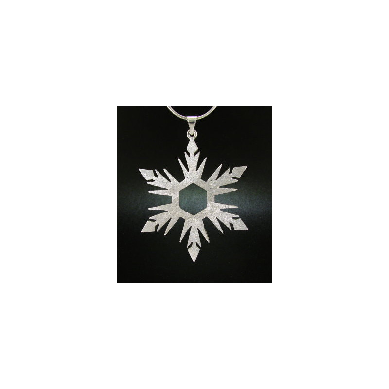 F135 - Large Snowflake Necklace