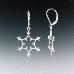 F137 - Medium Snowflake Earrings