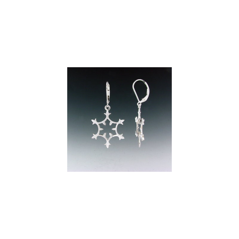 F137 - Medium Snowflake Earrings