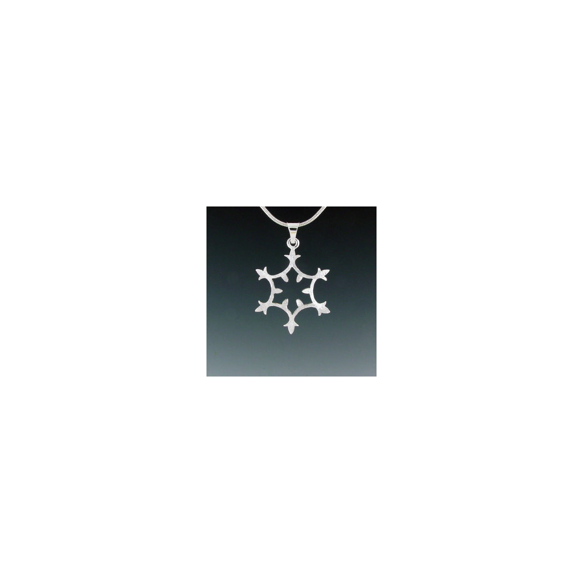 F137 - Medium Snowflake Necklace