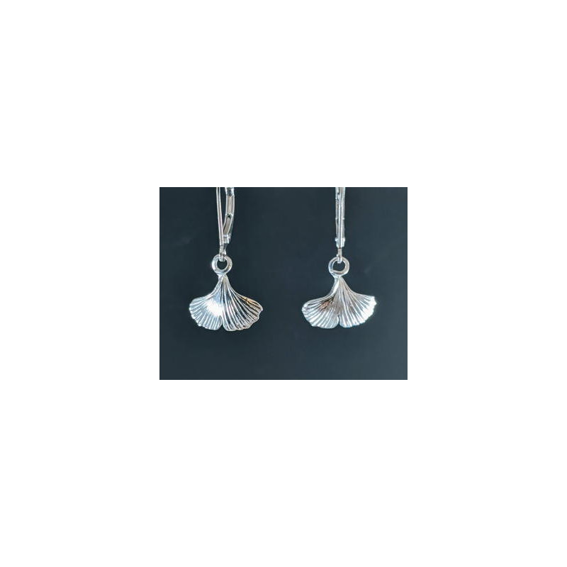 Small Ginkgo Leaf Earrings