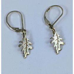 Small English Oak Leaf Earrings