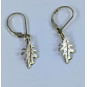 Small English Oak Leaf Earrings