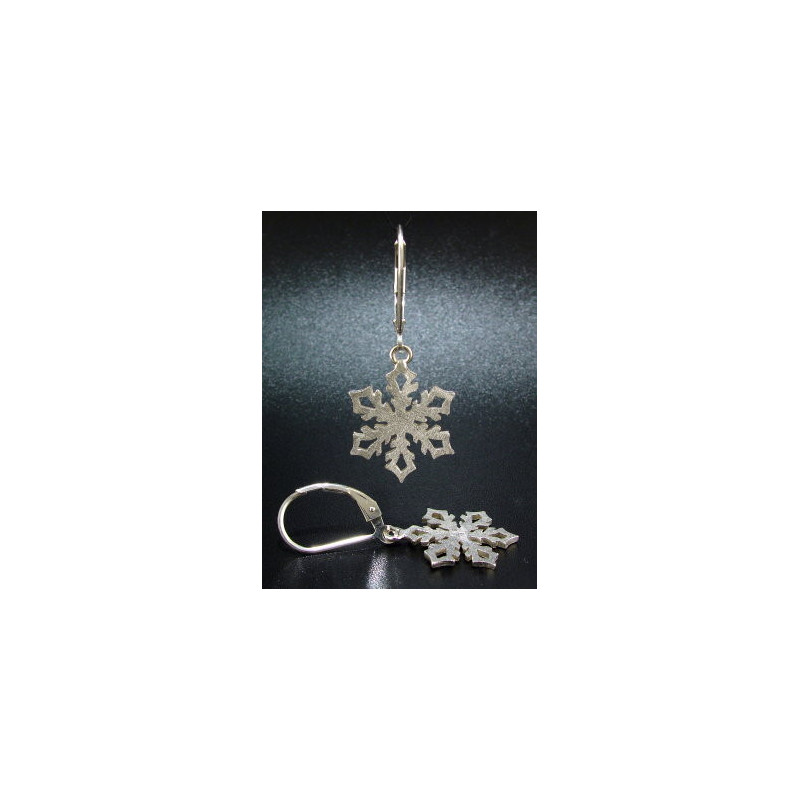 F130 - Small Snowflake Earrings