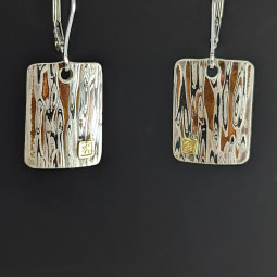 Mokume-Gane Earrings