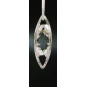 F135 - Medium Puffed Snowflake Necklace