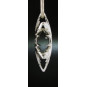 F135 - Large Puffed Snowflake Necklace