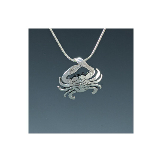 Puffed Crab Necklace