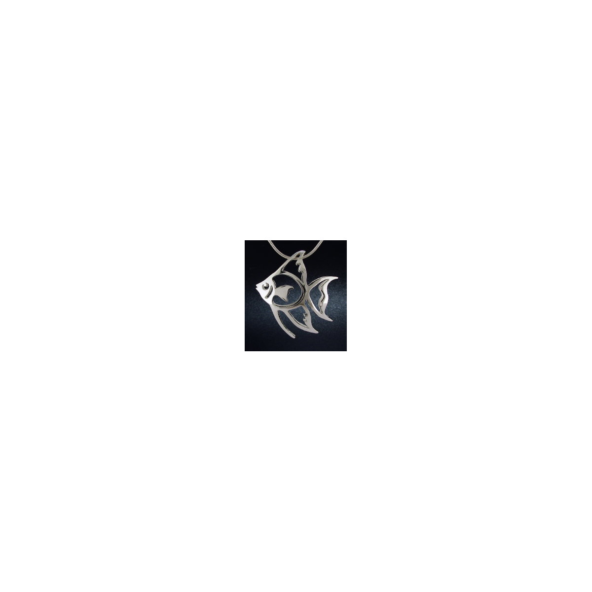 Medium Puffed Angelfish Pendant