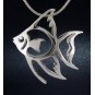 Medium Puffed Angelfish Pendant
