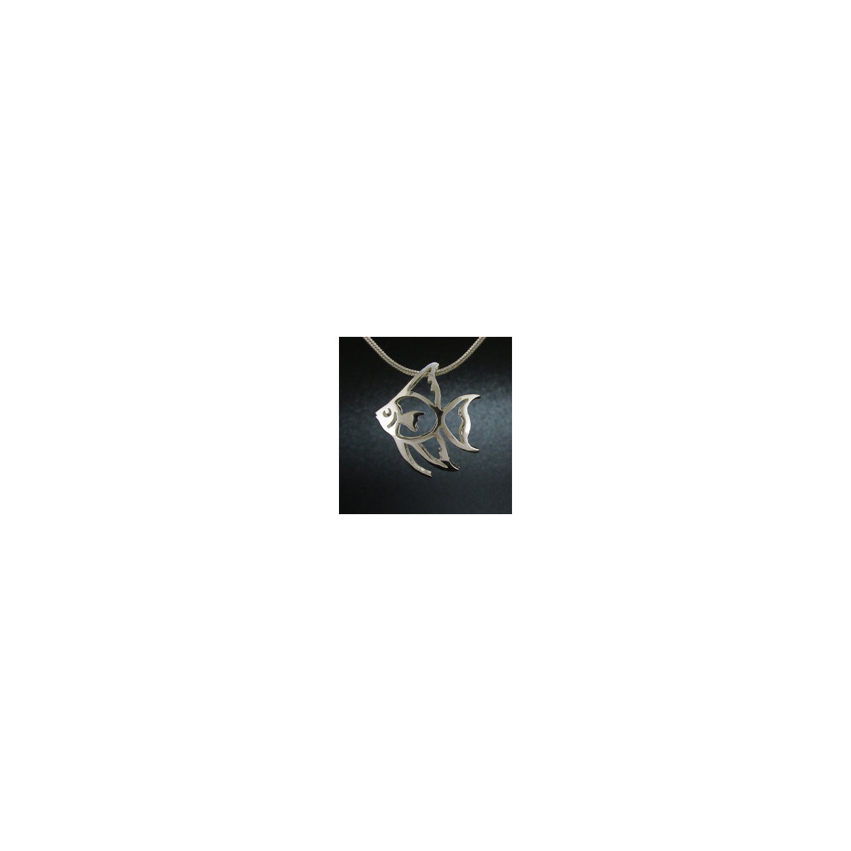 Small Puffed Angelfish Pendant