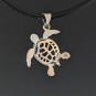 Enameled Sea Turtle Necklace