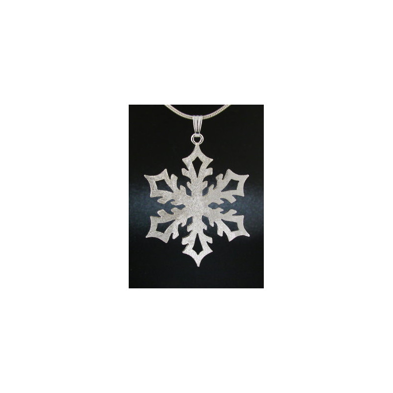 F130 - Medium Snowflake Necklace